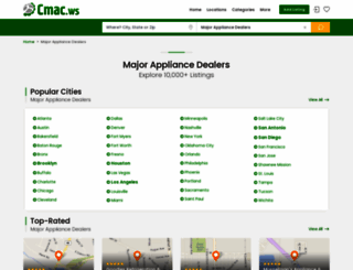 major-appliance-dealers.cmac.ws screenshot