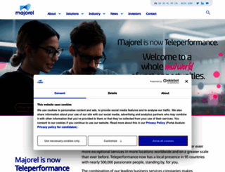 majorel.com screenshot