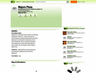 majors-pizza.hub.biz screenshot