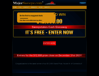 majorsweeps.com screenshot