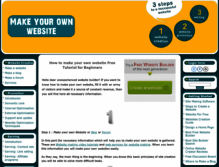 make-your-own-web-site.com screenshot