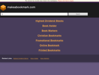 makeabookmark.com screenshot