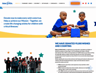 makeawishindia.org screenshot
