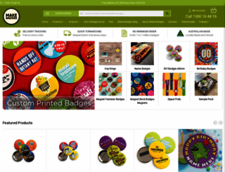makebadges.com.au screenshot
