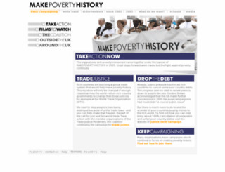 makepovertyhistory.org screenshot
