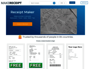 makereceipt.com screenshot