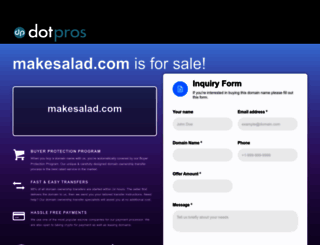 makesalad.com screenshot