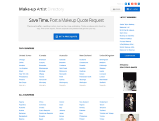 makeupartistdirectory.com screenshot