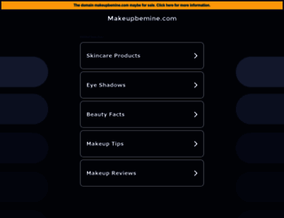 makeupbemine.com screenshot