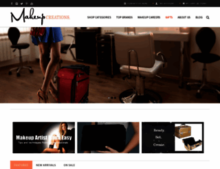 makeupcreations.com screenshot