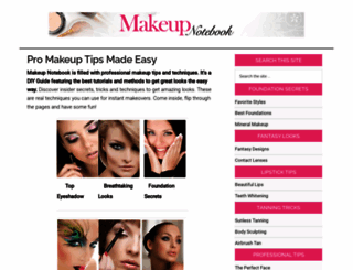 makeupnotebook.com screenshot
