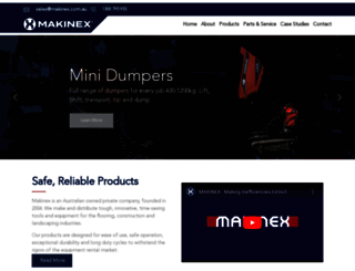 makinex.com.au screenshot