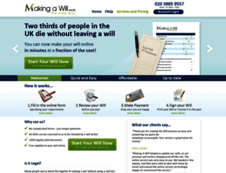 makingawill.org.uk screenshot