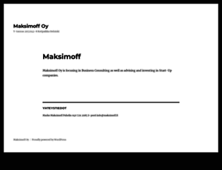 maksimoff.fi screenshot