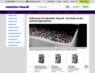 makulator-shop.dk screenshot