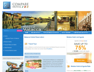 malaccahotels.org screenshot