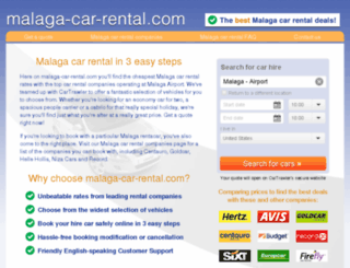 malaga-car-rental.com screenshot