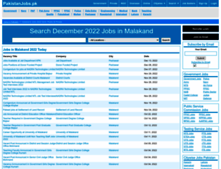 malakand.pakistanjobs.pk screenshot