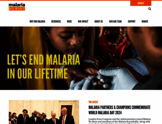 malarianomore.org screenshot