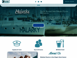 malarkycharters.com screenshot