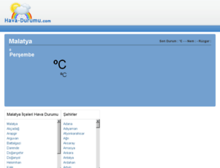 malatya.hava-durumu.com screenshot