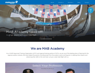 malaysiaairlinesacademy.com screenshot