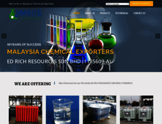 malaysiachemicalexporters.com screenshot