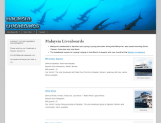 malaysialiveaboards.com screenshot