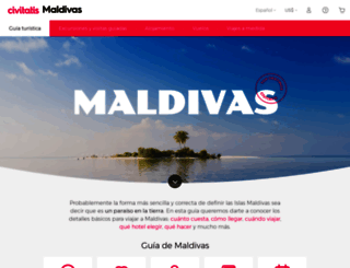 maldivas.net screenshot