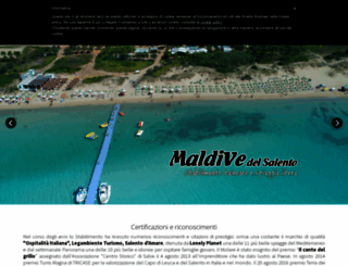 maldivedelsalento.com screenshot