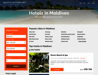 maldives-hotels.net screenshot