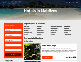 maldives-hotelsresorts.com screenshot