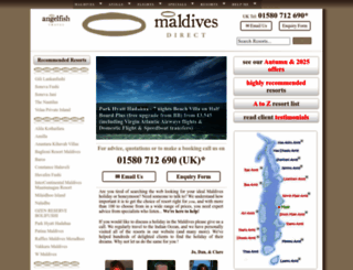 maldivesdirect.com screenshot