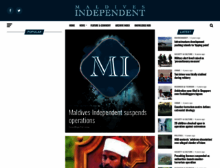 maldivesindependent.com screenshot