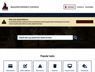maldon.gov.uk screenshot