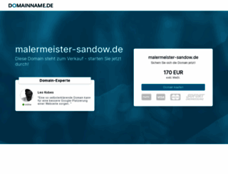 malermeister-sandow.de screenshot