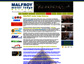 malfroymotorlodge.co.nz screenshot
