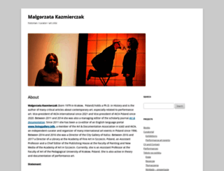 malgorzatakazmierczak.wordpress.com screenshot