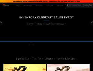 malibuboats.com screenshot