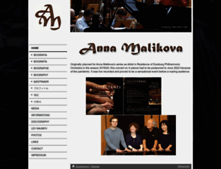malikova.com screenshot