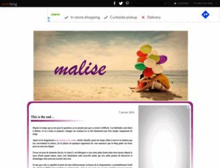 malise.over-blog.com screenshot
