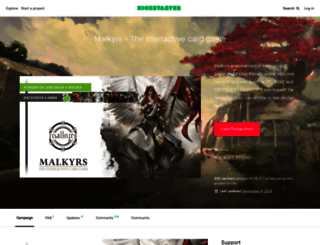 malkyrs.projectdomino.com screenshot
