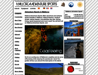 mallorcaadventuresports.com screenshot