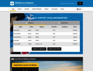 mallorcaairport.com screenshot