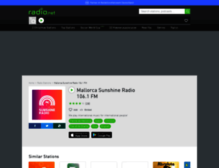 mallorcasunshine.radio.net screenshot