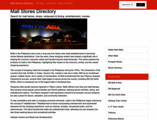 mallstoresdirectory.com screenshot