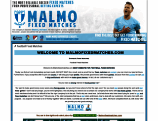 malmofixedmatches.com screenshot