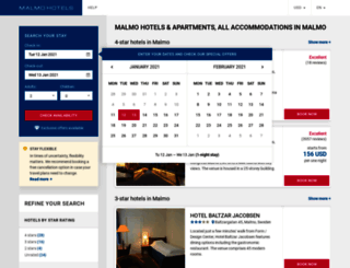 malmohotelspage.com screenshot