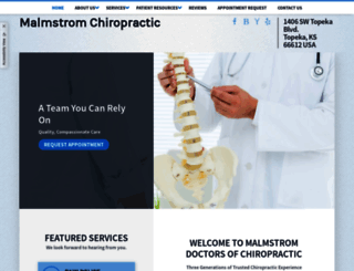 malmstromchiropractic.com screenshot