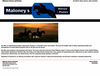 maloneysponies.com screenshot